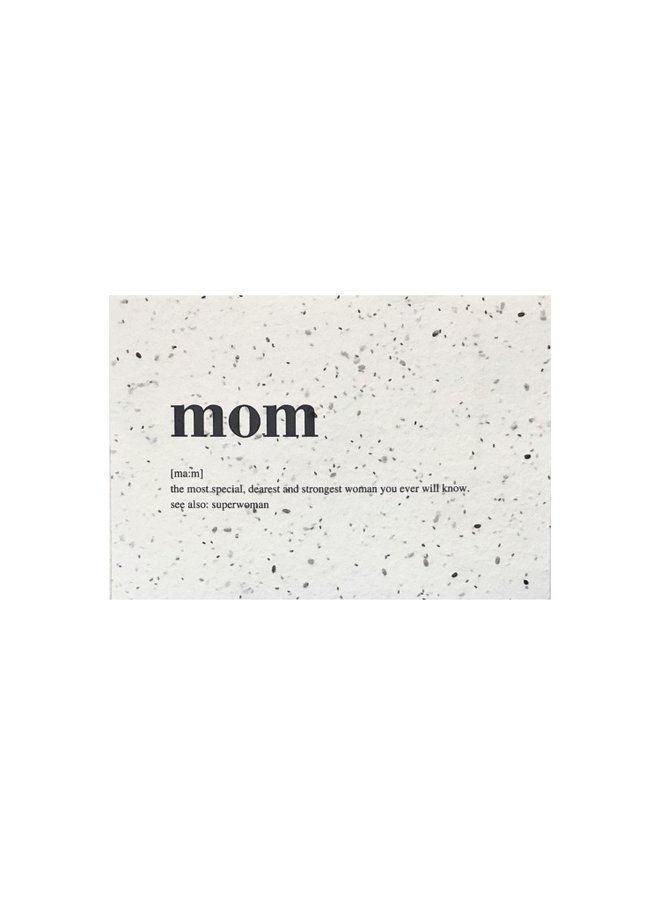 Blumenkarte - Mom