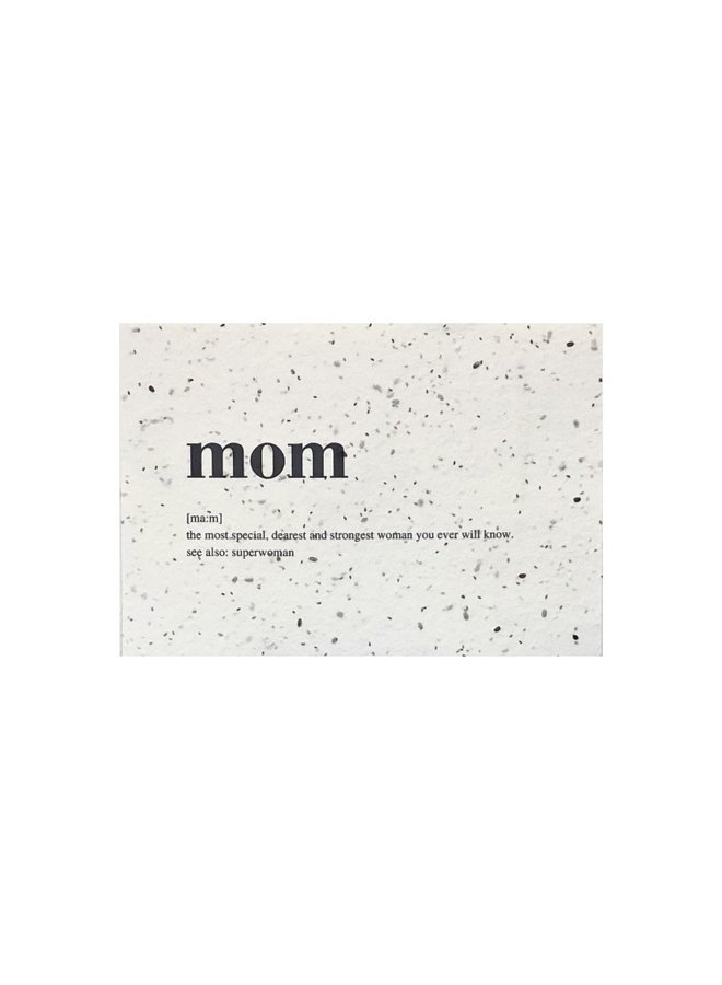 Flower Seeds card - Mom