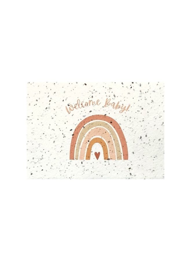 Flower Seeds card - Welcome Baby Girl