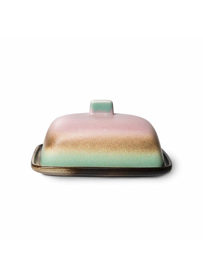 70S Ceramics: Butter Dish - Mercury