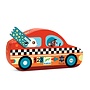Puzzle Silhouette - The racing car