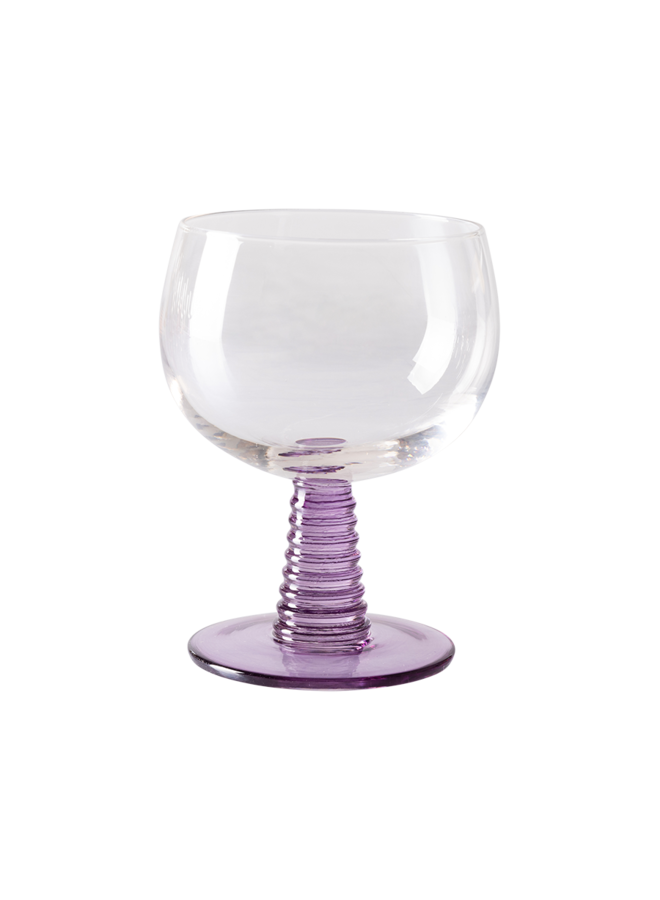 Swirl Weinglas - purple