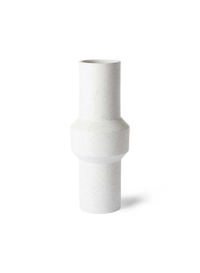 Speckled clay vase straight L