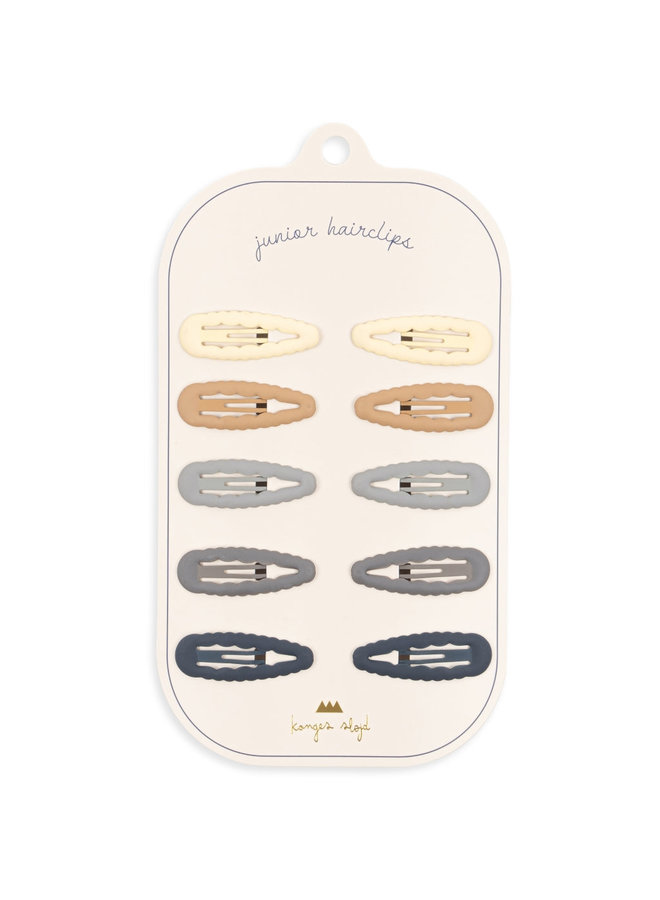 10 pack Junior Hair Clips - Scallop