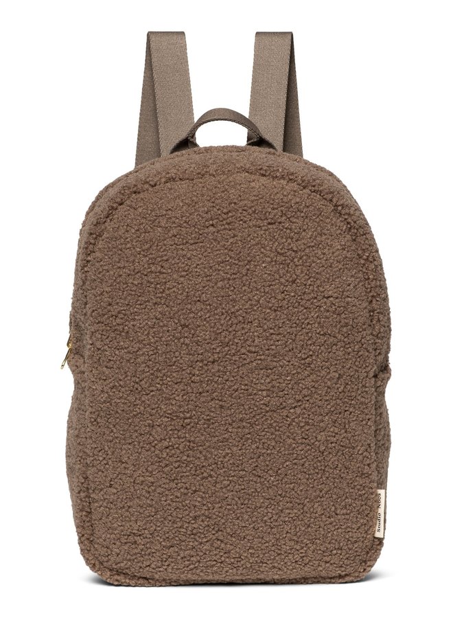 Brown Teddy Midi Backpack