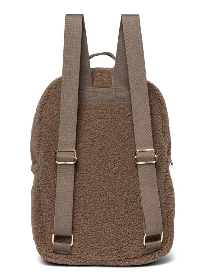 Brown Teddy Midi Backpack