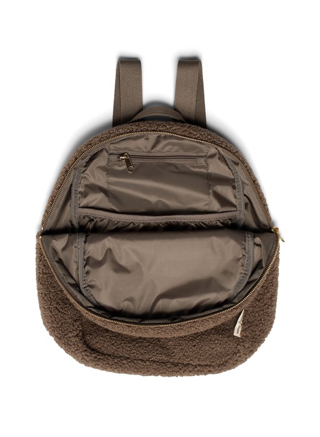 Brown Teddy Midi Backpack