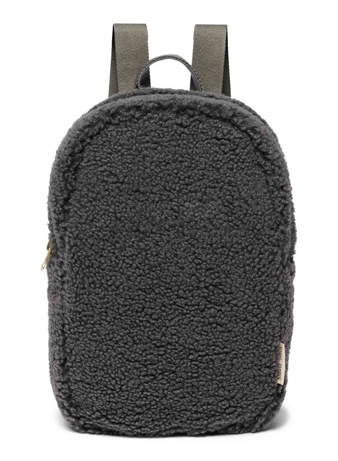 Dark Grey Teddy Mini Backpack Small Heroes Kidsconceptstore