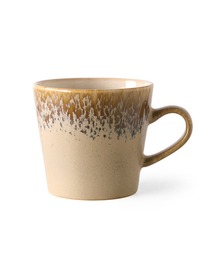 70s ceramics Cappuccino Mug - Bark