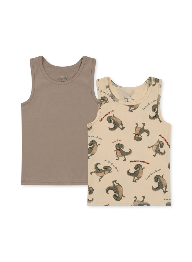 Basic 2Pack Tanktop Gots - Dansosaurus