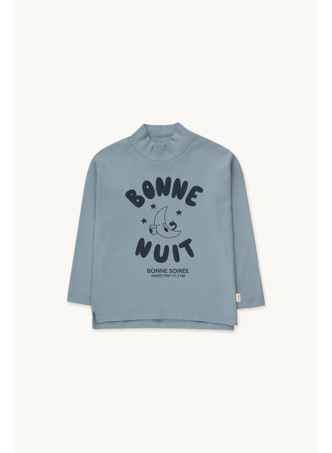 BONNE NUIT MOCKNECK TEE grey/asphalt