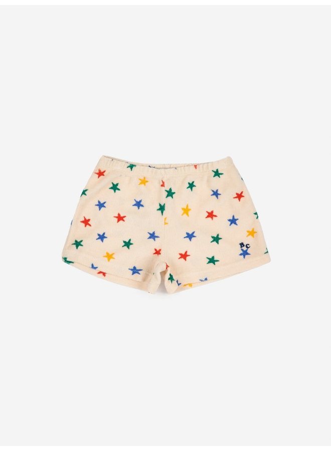 Multicolor Stars terry shorts