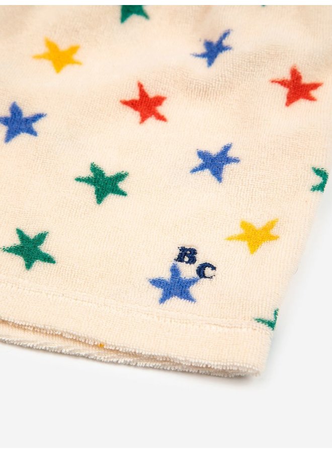 Multicolor Stars terry shorts