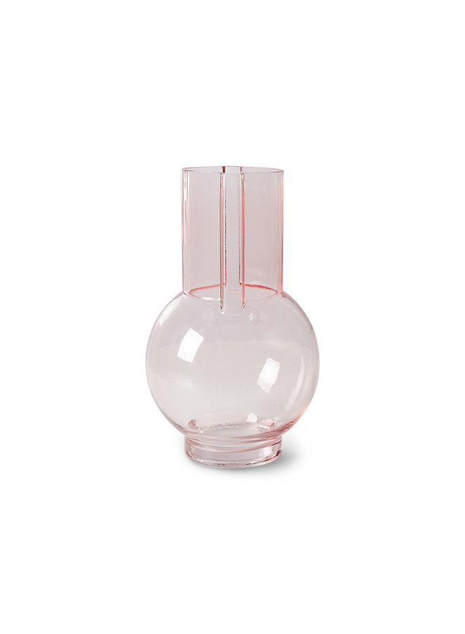 Glass Vase Sundae Pink