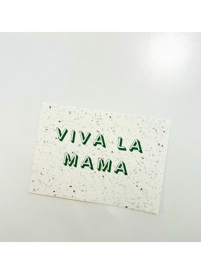 Flower Seeds card - Viva La Mama