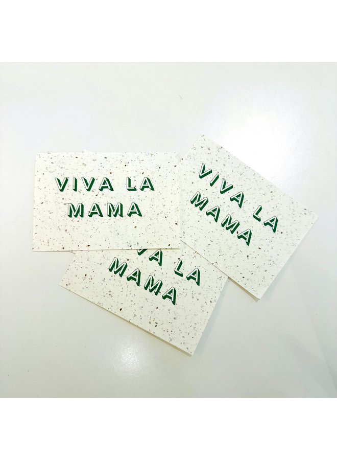 Flower Seeds card - Viva La Mama