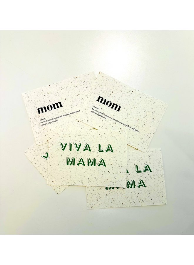Flower Seeds card - Viva La Mama
