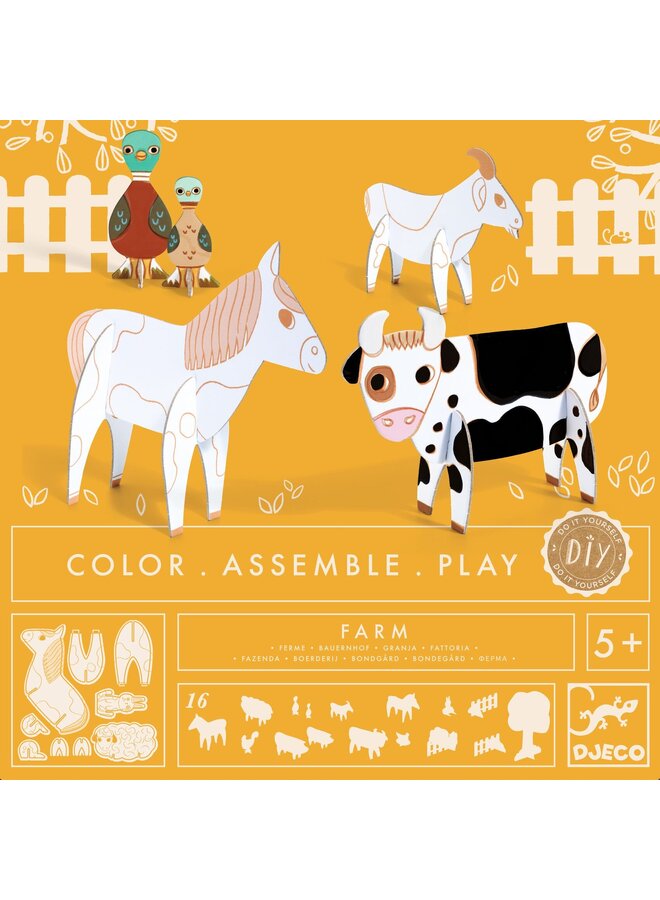 Farm - paint, put together, play