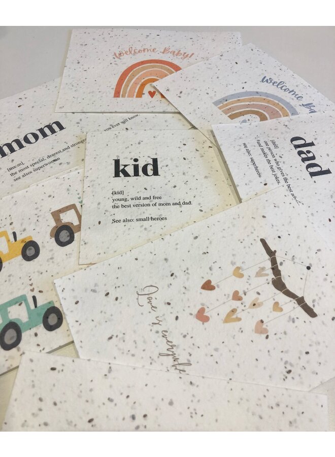 Flower Seeds card - Back to school