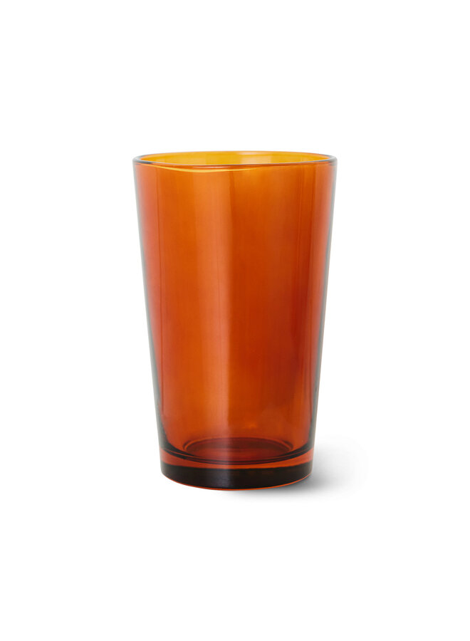 70s Glassware Teegläser amber brown (4 Stück)