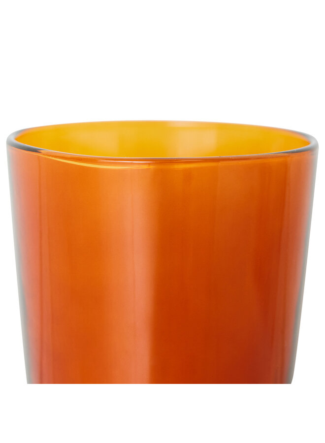 70s Glassware Teegläser amber brown (4 Stück)