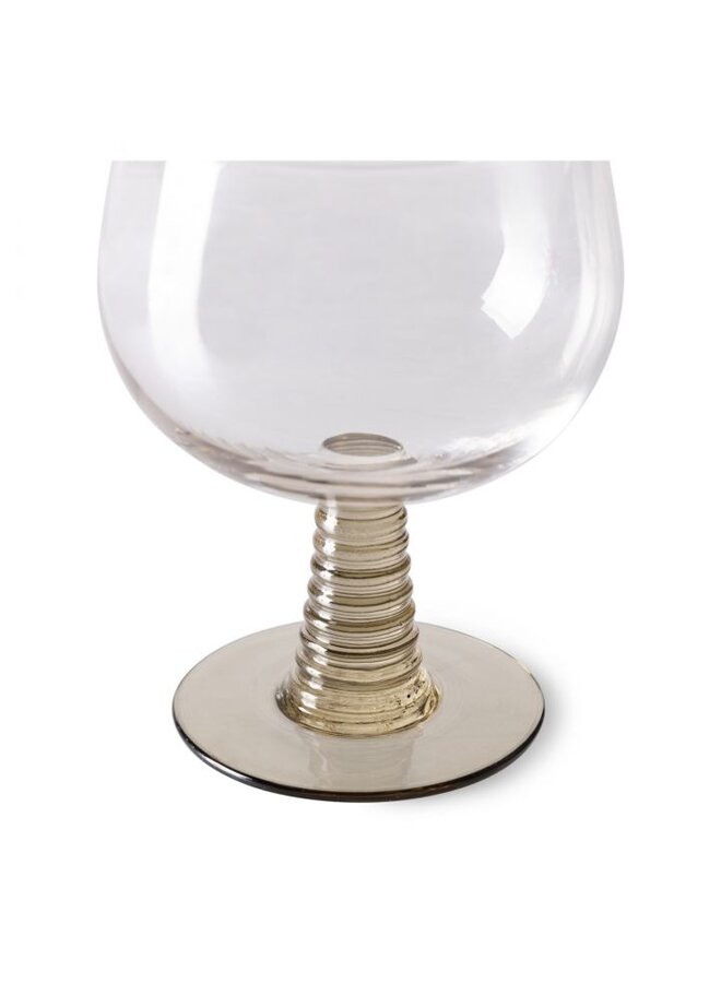 Swirl wine glass - green