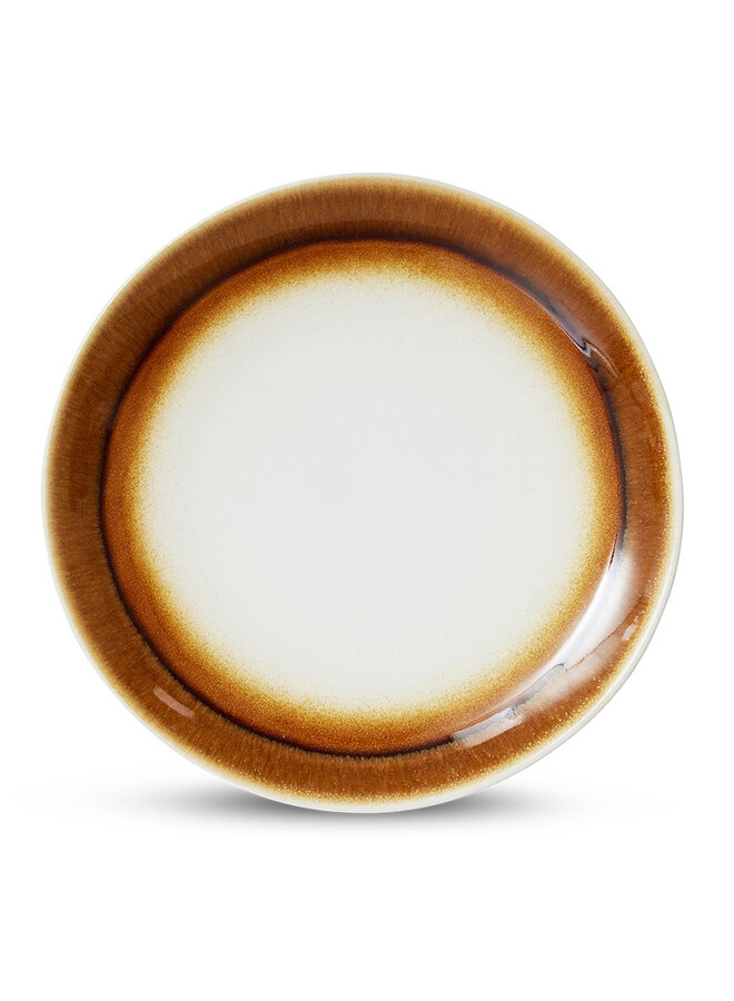 Ceramic 70's dinner plate - Supernova