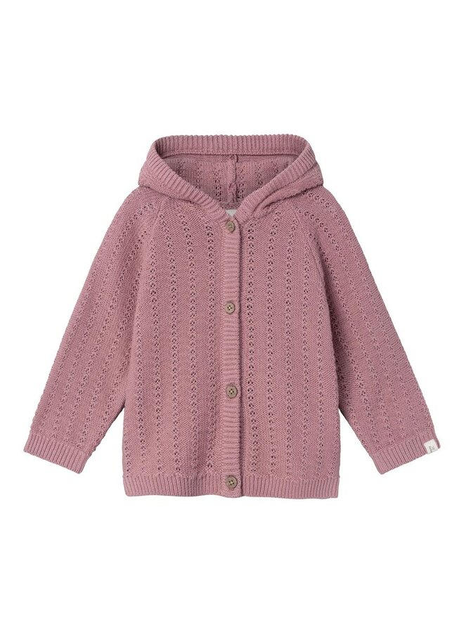 DAIMO LS Knit Jacket Nostalgia Rose