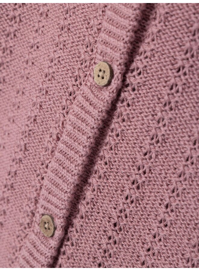 DAIMO LS Knit Jacket Nostalgia Rose