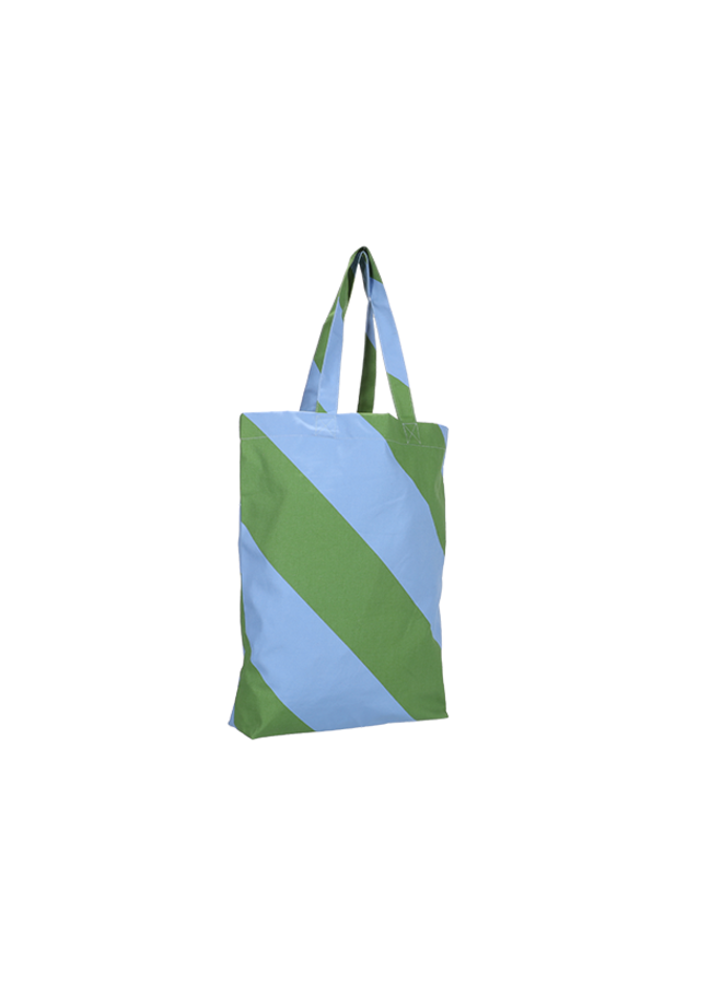 Shopper Stripes green / blue