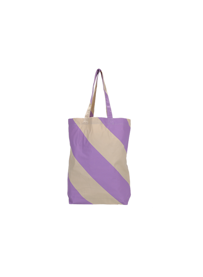 Shopper Stripes vanilla / violet