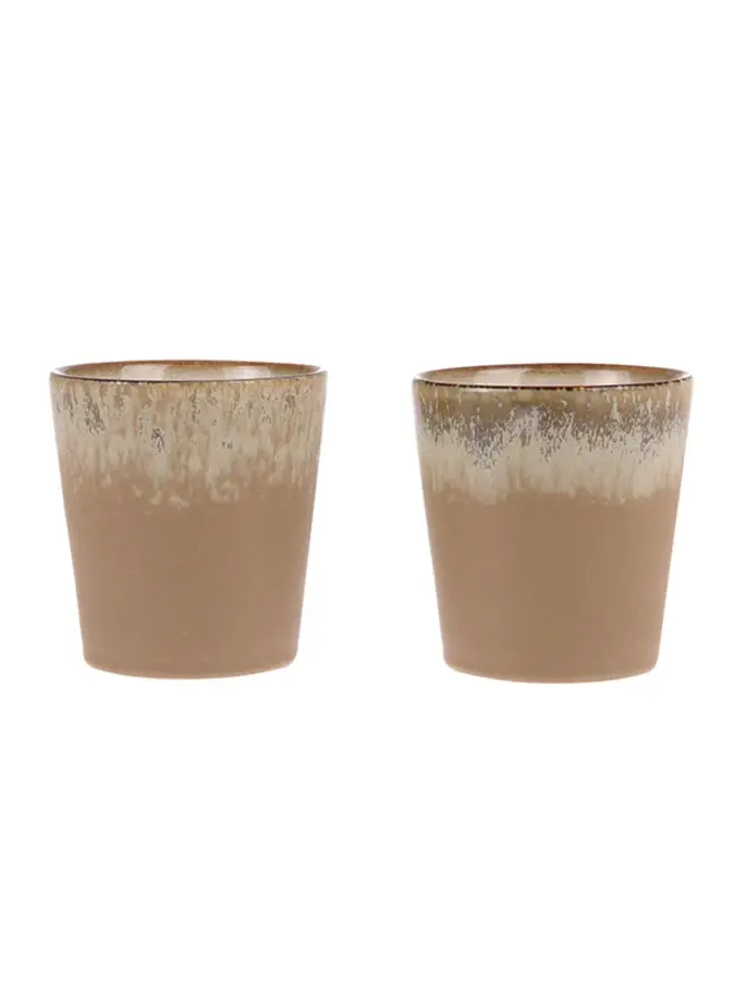 70s ceramics coffee mug - bark