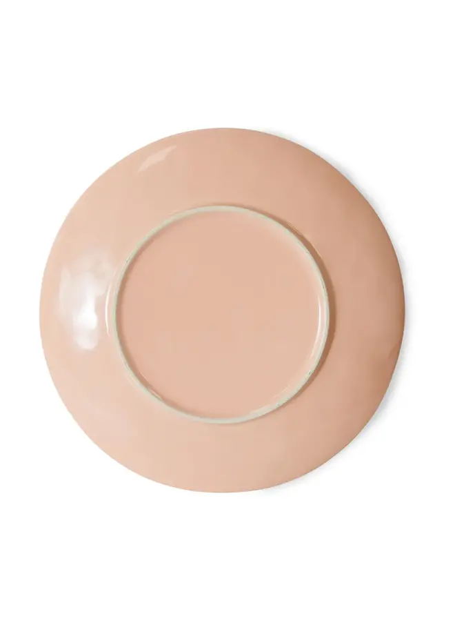 Ceramic 70's dinner plate - bedrock