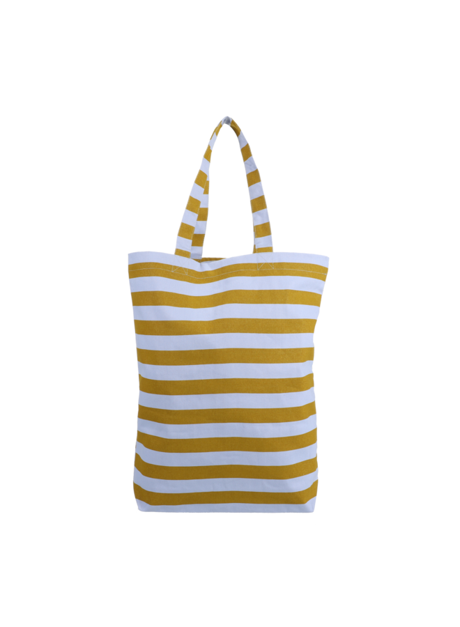 Shopper stripes - ice + seaweed