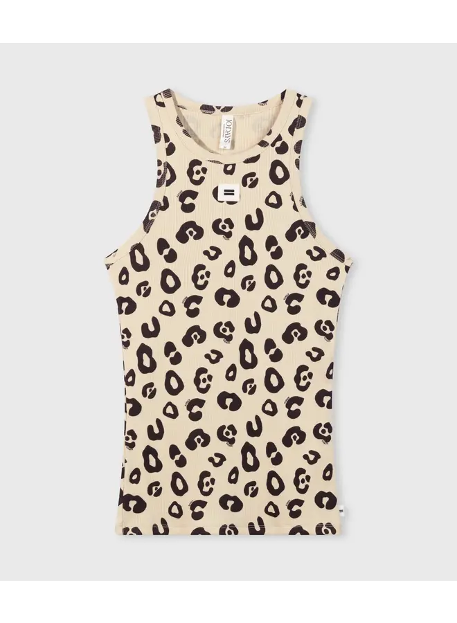 Tank Top rib leopard