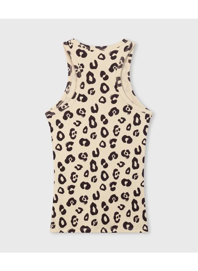 Tank Top rib leopard