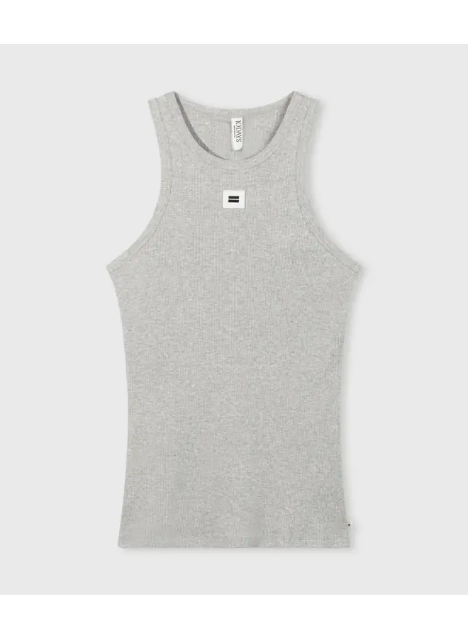 Tank Top rib light grey