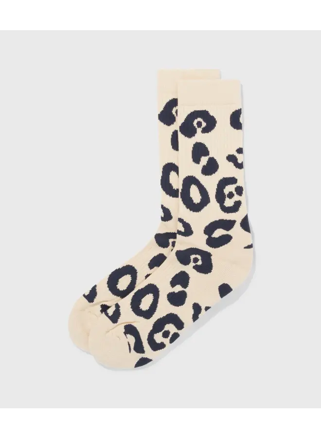 Socks leopard oyster