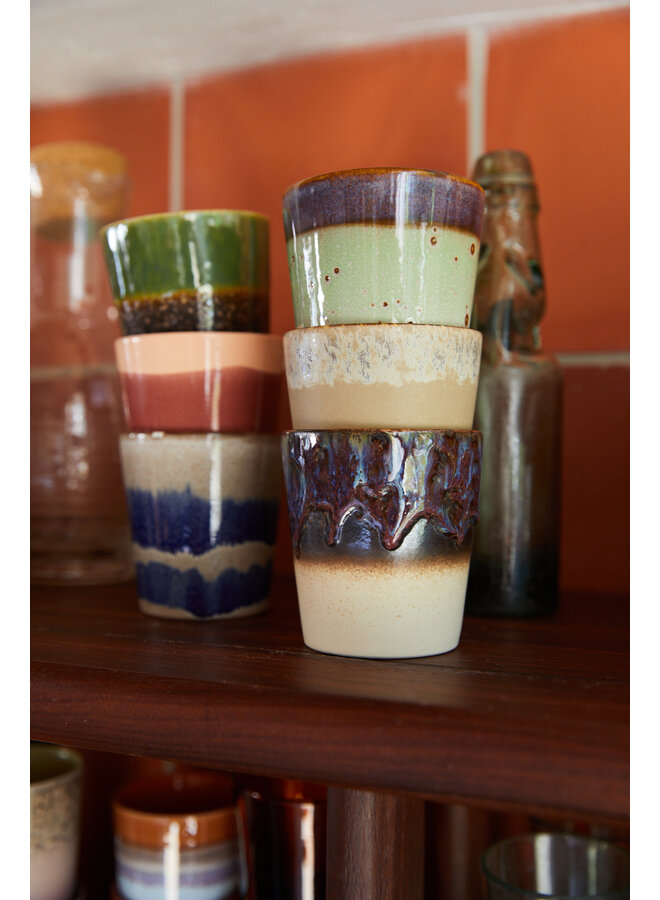 Ceramic 70's coffee mug - Aurora