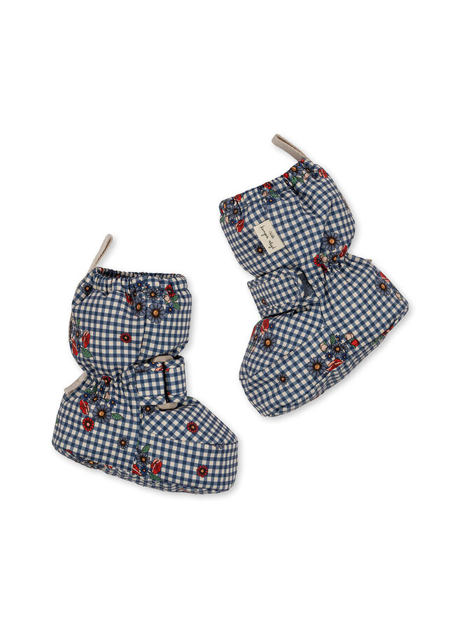 NUTTI Snow  Boot - Blossom Check/Dusky Green