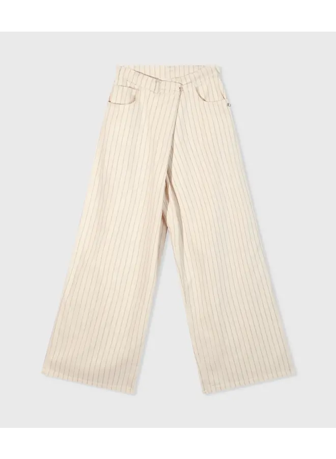Wide Cross Pants Pinstripe