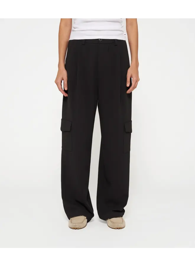 Cargo Pants Crepe schwarz