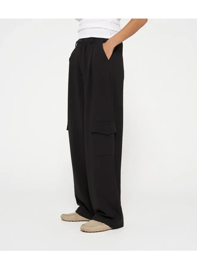 Cargo Pants Crepe schwarz