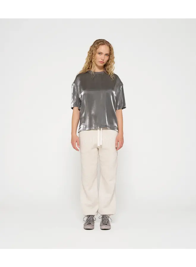 Shiny Blouse Tee zilver