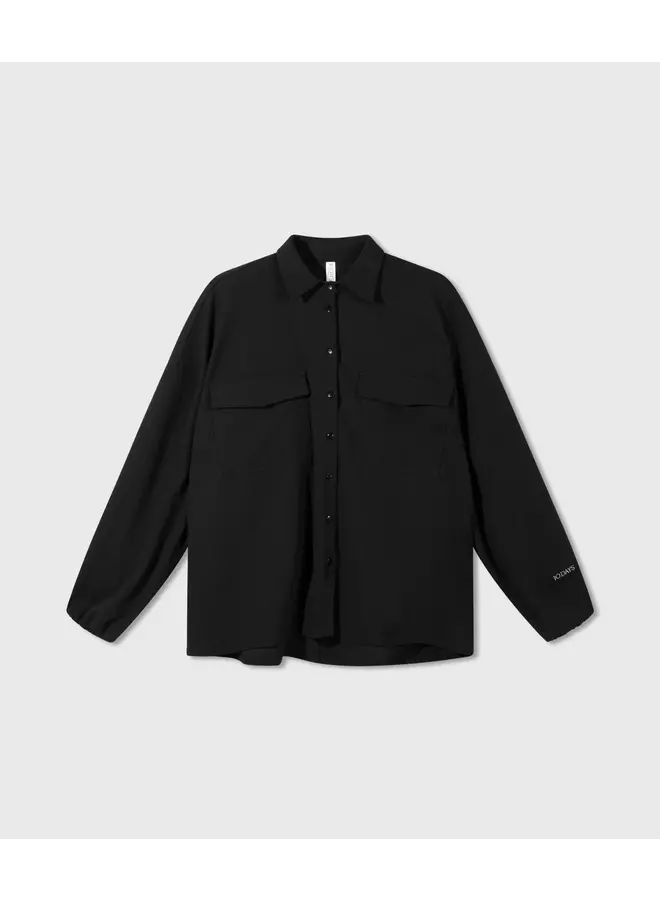 Overshirt Crepe black
