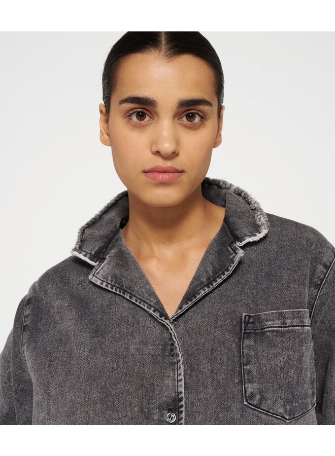Shirt Jog Denim schwarz
