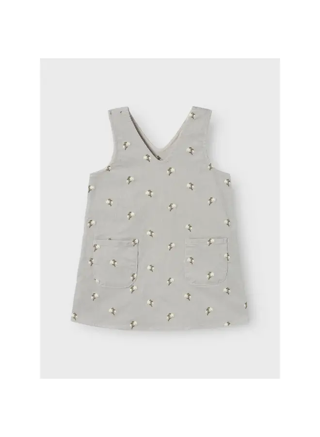 NELLY Cord Dress Mirage Grey