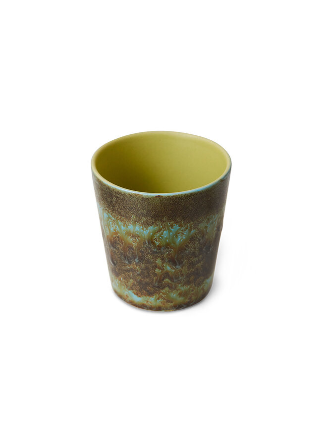 70s ceramics coffee mug - tidal
