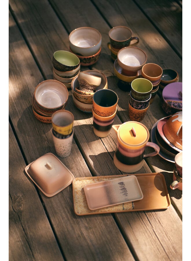 70s ceramics small tray - breeze