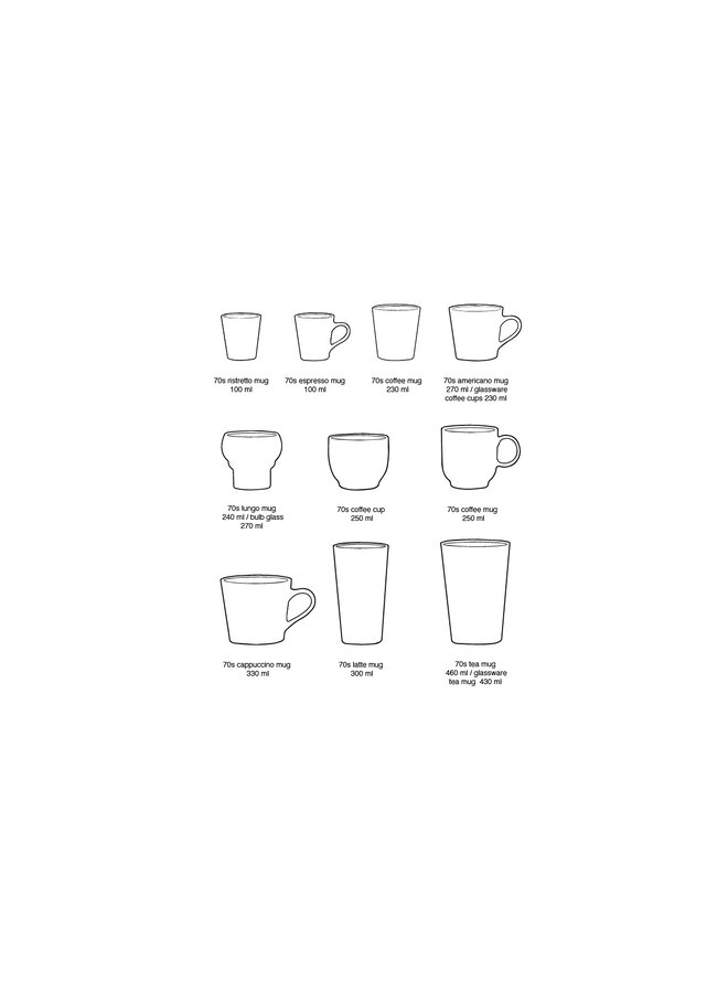 70s ceramics Cappuccino Mug - Blossom